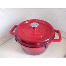 Traditional Enamel Cast Iron Casserole/Soup Pot